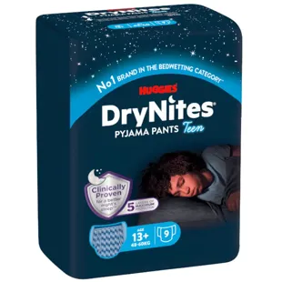Huggies DryNites Night Diapers Boys Size +13 (48-60 Kg) 9 Units