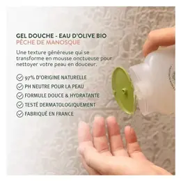 Le Petit Olivier - Gel Douche - Pêche De Manosque - Sans Savon  270ml