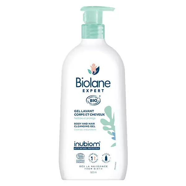 Biolane Expert Organic Hair and Body Wash Gel 500ml