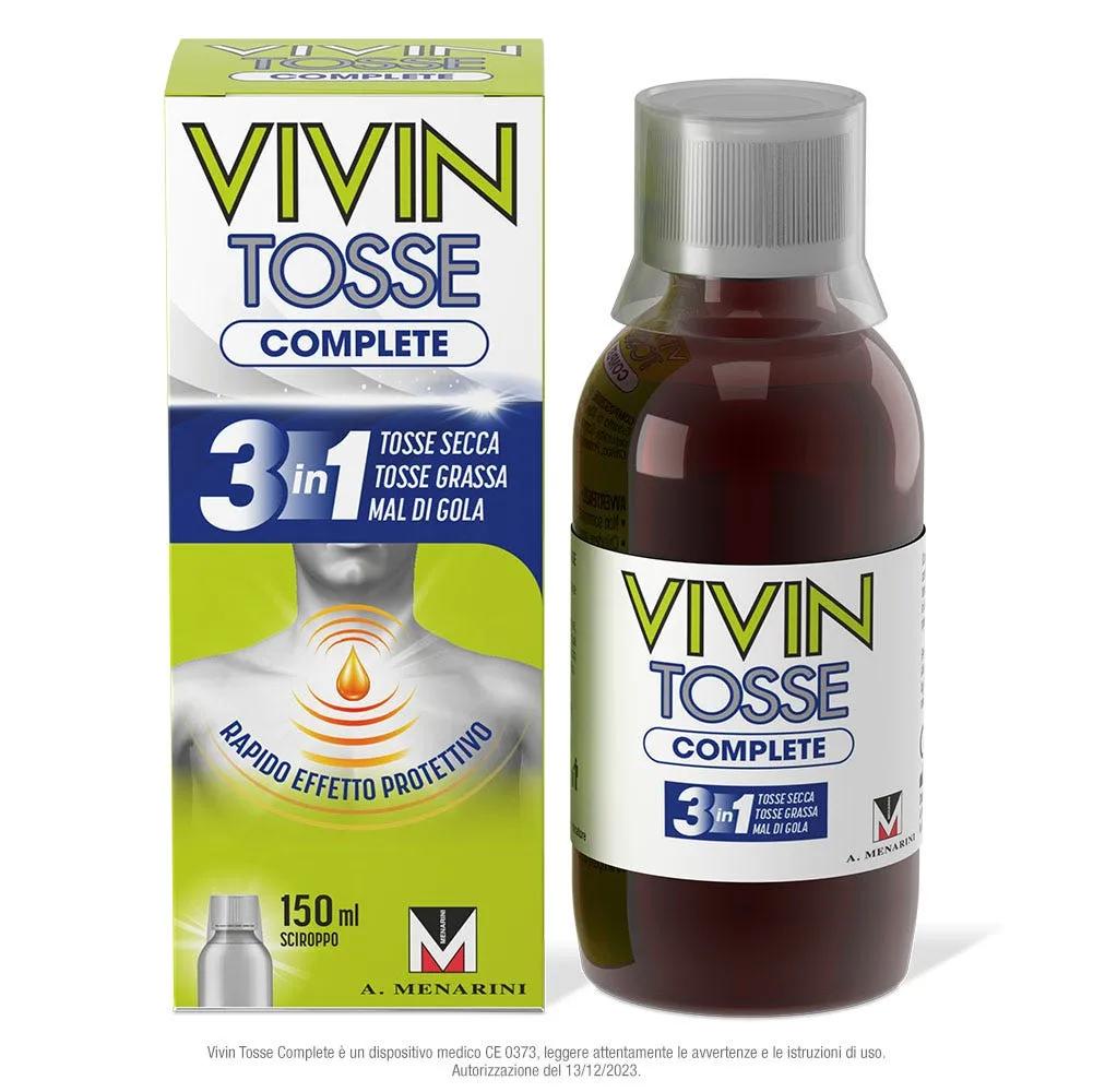 Vivin Tosse Complete 3in1 Tosse Secca, Grassa, Mal Di Gola Sciroppo 150 ml