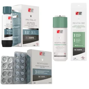 DS.Laboratories Alopécie due au Stress Spectral F7 Lotion 60 ml + Shampoing 205 ml + 30 Comprimés