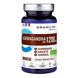 Granions Ashwagandha Pilulier 1200 Mg Bio 60 comprimés