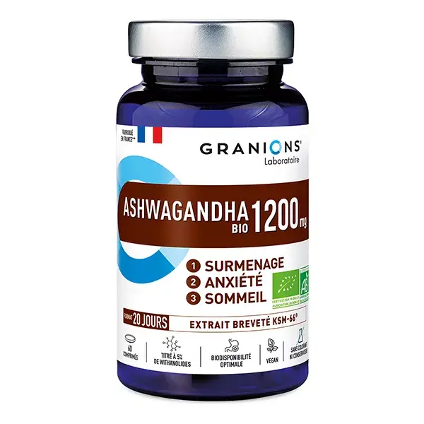 Granions Ashwagandha Portapillole 1200 Mg Bio 60 Compresse