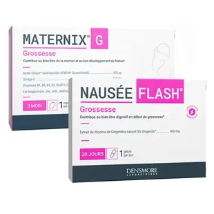 Densmore Maternix G e Densmore Nausea Flash - Anti-nausea - Gravidanza - Confezione