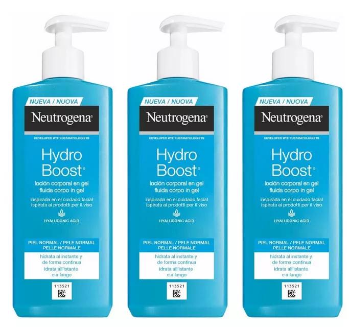 Neutrógena Hydro Boost Loción Corporal en Gel 3x750 ml