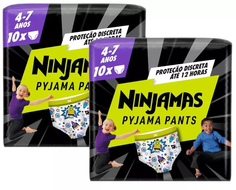 Dodot Windeln Panty Ninjamas Carry Pack Rocket T7 (17–30 kg), 2 x 10 Einheiten
