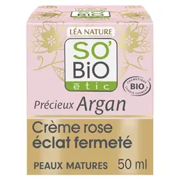 So'Bio Étic Précieux Argan Crème Rose Éclat Fermeté Jour Bio 50ml