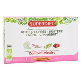 Superdiet Quatuor Reine des Prés Confort Urinaire Bio 20 ampoules