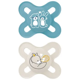 MAM Original Start Pacifier Latex Matte Blue 0-2m 2 pcs
