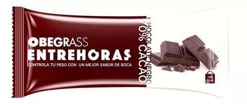 Obegrass Barrita Entrehoras Chocolate Negro 50% Cacao 30 gr