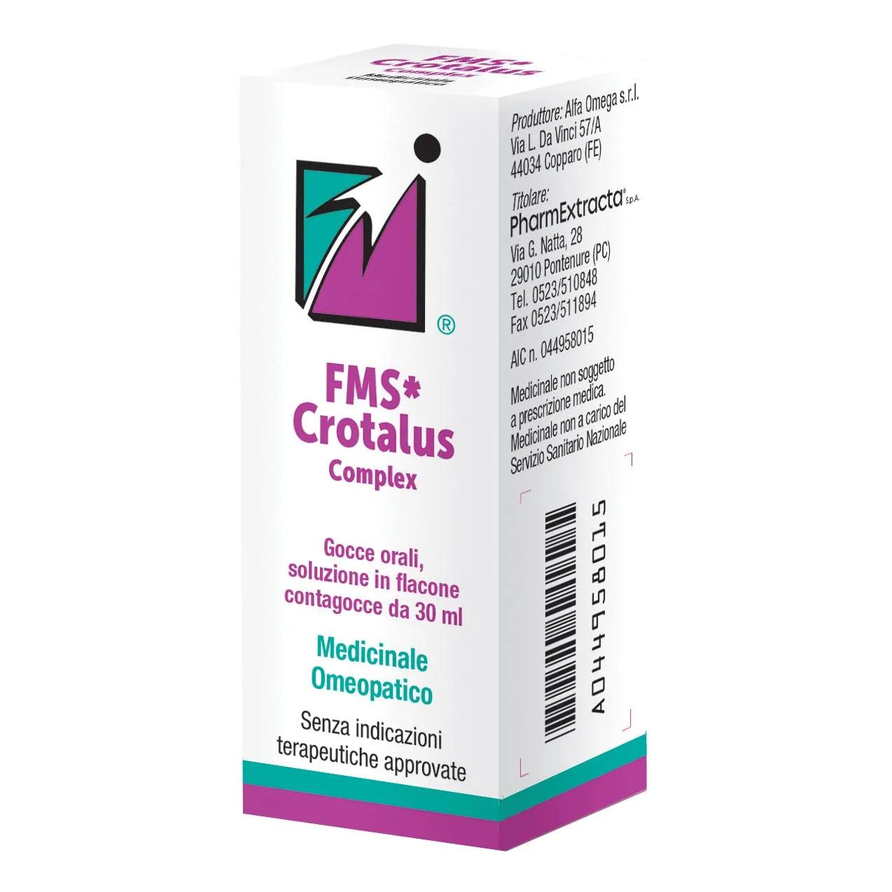 FMS Crotalus Complex Gocce Orali Flacone con Contagocce 30 ml