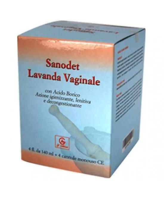 Sanodet Lavanda Vaginale 4 Flaconcini da 140 ml