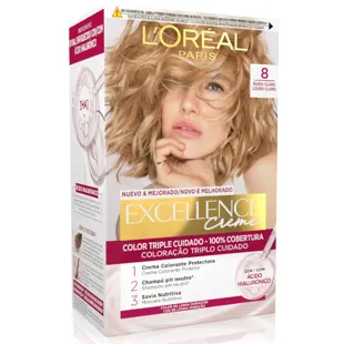 L'Oréal Excellence Creme Dye Tone 8 Light Blonde