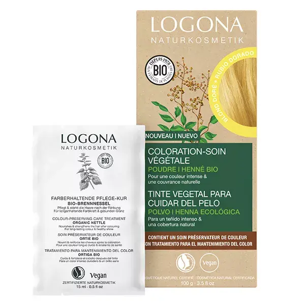Logona Coloration-soin blond doré 100g