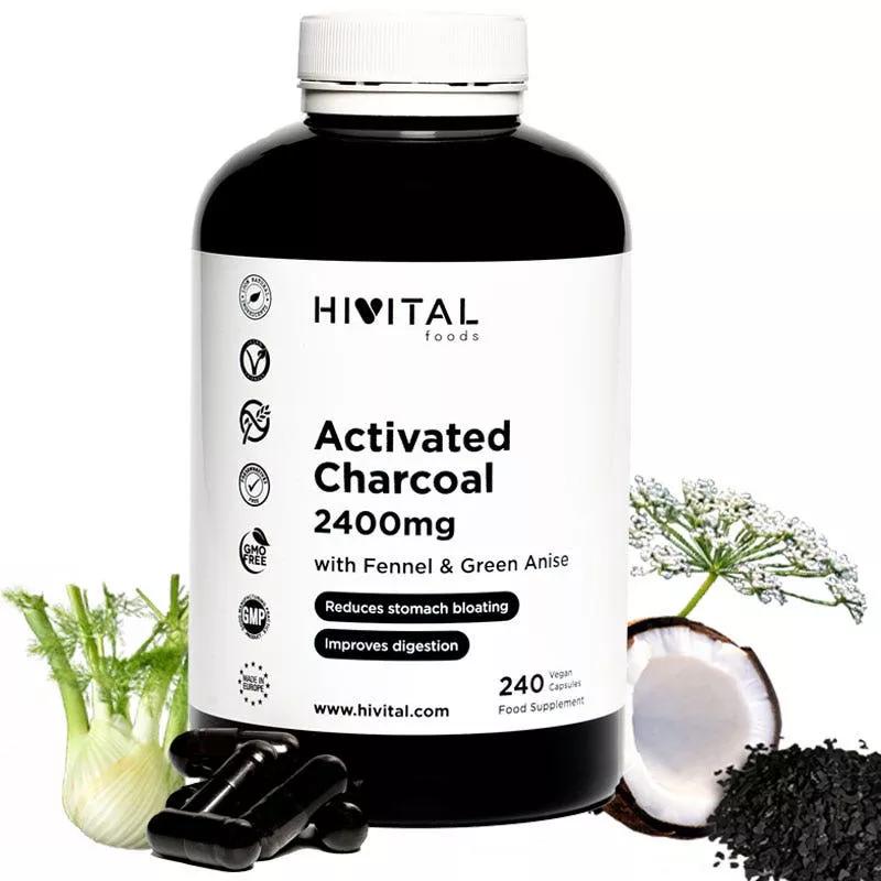 Hivital Carvão Ativo 2400 mg 240 Cápsulas