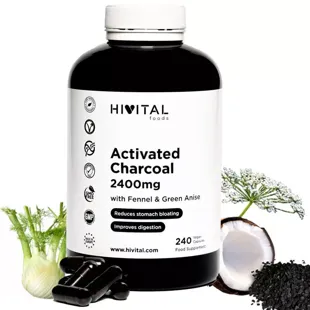 Hivital Activated Charcoal 2400 mg 240 Capsules