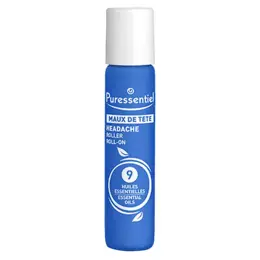 Puressentiel Bien-Être Maux de Tête Roller aux 9 Huiles Essentielles 5ml