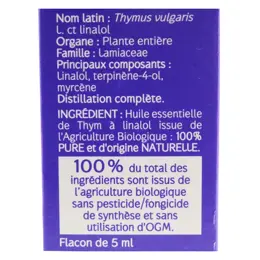 Naturactive Huile Essentielle Bio Thym à Linalol 5ml