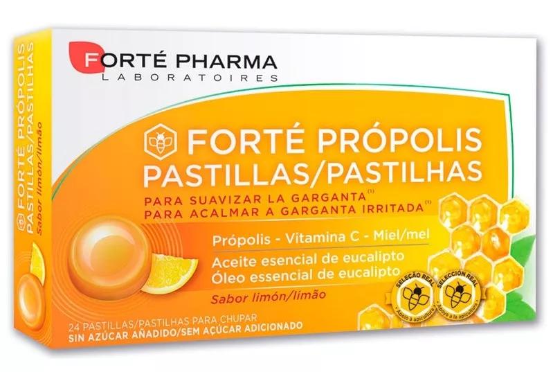 Forte Pharma Pastilhas Própolis com Vitamina C Sabor Limão Forchá Pharma 24Uds