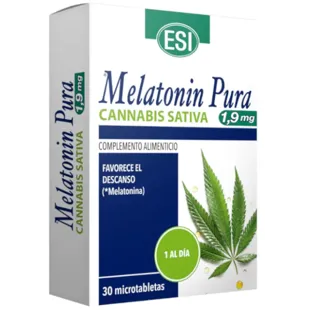 ESI Pure Melatonin 1,9 mg + Cannabis 30 Mikrotabletten