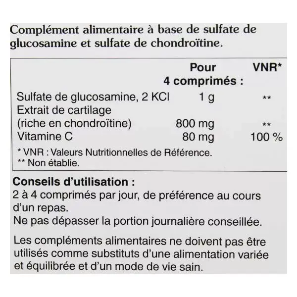 Pharma Nord Glucosamine et Chondroitine 60 comprimés