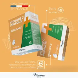 Vitavea Vitamine C + Propolis Résistance 24 comprimés à croquer