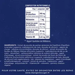 Novanuit Sommeil Mélatonine Triple Action Lot de 2 x 30 comprimés