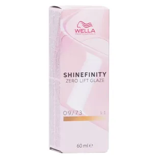 Wella Professionals Shinefinity Zero Lift Glaze Colorazione Semipermanente per Capelli 09/73 Caramello Latte 60ml