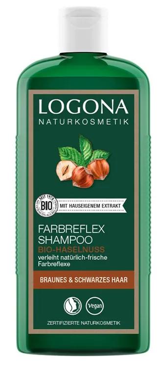 Logona Shampoing Végétalien Reflets Brun Noisette 250 ml