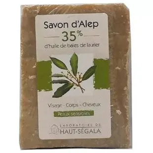 Haut-Ségala Sapone d'Aleppo 35% d'Olio di Bacche d'Alloro 200g