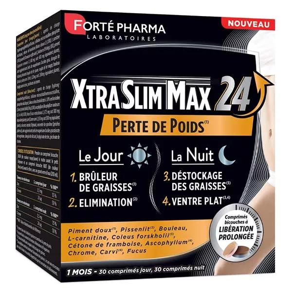 Forté Pharma Xtraslim Max 24 Quemagrasas Día Noche 60 comprimidos Adelgazante
