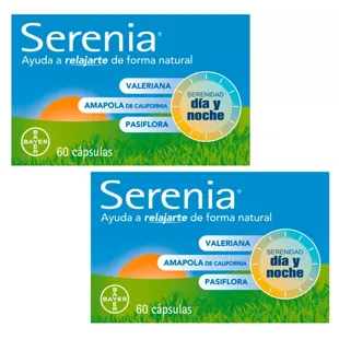Serenia Relaxation Naturelle 2x60 Gélules FORMAT ÉCONOMIQUE 25% de remise