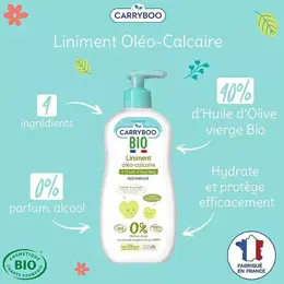 Carryboo Soins Liniment Oléo-Calcaire Huile d'Olive Bio 450ml