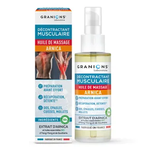 Olio da massaggio all'arnica Granions - Rilassante muscolare - 100 ml
