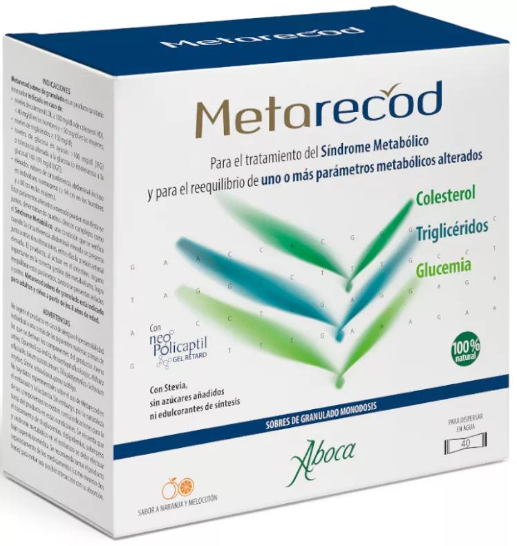 Aboca Metarecod Cholestérol, Triglycérides et Glycémie 40 Enveloppes