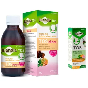 Juanola Pack Toux Enfant 150 ml + Spray buccal contre la toux 20 ml