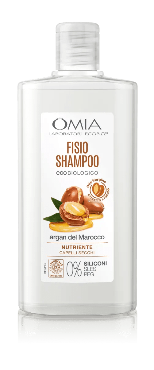 Omia Fisio Shampoo Bio Nutriente Per Capelli Secchi Argan Del Marocco 200 ml