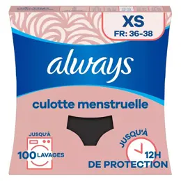 Always Culotte Menstruelle Lavable XS Flux Modéré À Abondant 1 unité