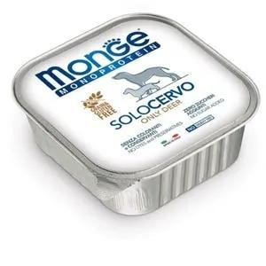 Monge Monoprotein Solo Cervo Cibo Umido Per Cani Adulti 150G