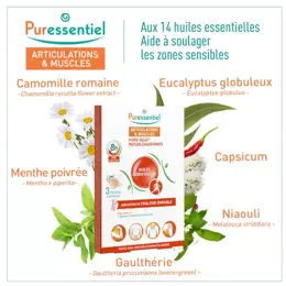 Puressentiel Articulations et Muscles Patch Chauffants Pure Heat 3 unités