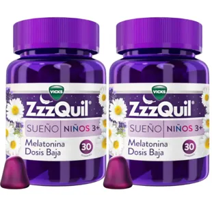 ZzzQuil Sleep Melatonin for Children 3+ Years 2x30 Gummies