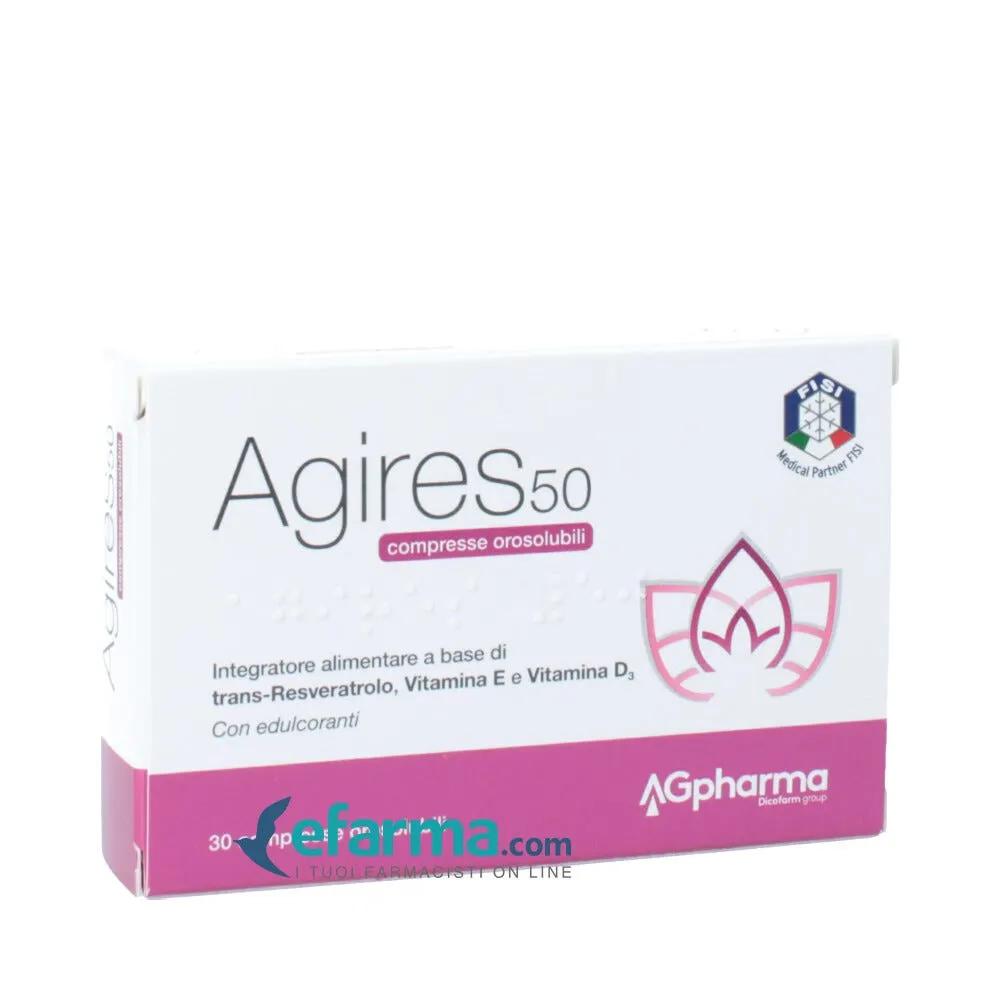 Ag-Res 50 Integratore Menopausa 30 Compresse Orosolubili