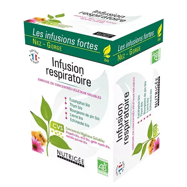 Sobres de infusión de Nutrigee respiratoria 30