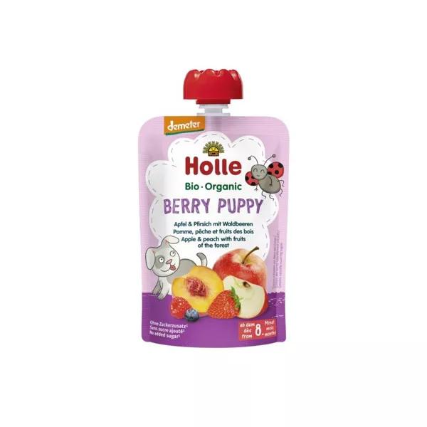 Holle Batido de Manzana, Melocotón y Frutos del Bosque Bio +8m 100g