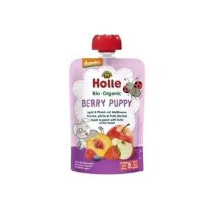 Holle Gourde Pouchy Mela Pesca Frutti di Bosco Bio +8m 100g