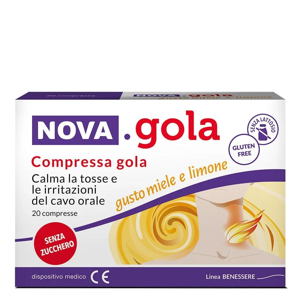 Nova Gola Miele e Limone Calma la Tosse 20 Compresse