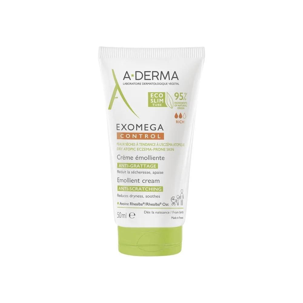 A-Derma Exomega Control Crema Emolliente Sterile Anti-grattage Per Pelle Secca e a Tendenza Atopica 50 ml