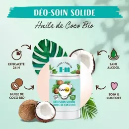 Lovea - Déo-Soin Solide - Déodorant - Huile De Coco Bio - Efficacité 24h 50g