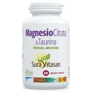 Sura Vitasan Magnesio Citrato & Taurina 90 Cápsulas