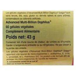 Solgar Advanced Multi-Billion Dophilus 60 gélules végétales